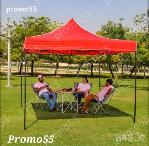 Сгъваема шатра с усилена консрукция и гумирано покривало, снимка 9 - Друго търговско оборудване - 49162583