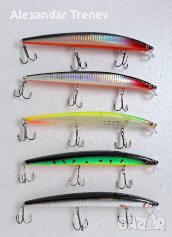 Морски воблери LINGYUE-15лв.сет от 5бр., снимка 2 - Такъми - 52296873