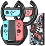 Нов Комлект Mooroer състезателен волан съвместим с Nintendo Switch/Switch OLED Joy/Деца Игра