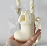 3D Голям коледен ботуш с подаръци Силиконов молд форма за свещи гипс сапун смола , снимка 2