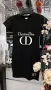 Chanel👗Christian Dior👗Moschino👗Guess Дамска Черна Рокля С Къс Ръкав Код D2404, снимка 2