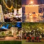 15 м LED приказни светлини на открито, приказни крушки с 25 нечупливи пластмасови крушки G40, снимка 2
