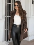 Елегантно дамско зимно палто STBoutique – луксозна изкуствена кожа ли, снимка 10