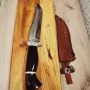 Масивен ловен нож ръчна изработка На П.Неделев!, снимка 12