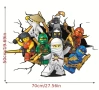 Нинджаго Ninjago самозалепващ стикер лепенка за стена мебел детска стая детски, снимка 2