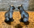 #0012# Сдвоени порцеланови фигурки "Сиамски котки". Перфектно състояние. Германия 70-те години., снимка 3