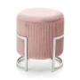 Розова табуретка с място за съхранение, снимка 3