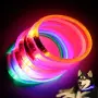 Светещ LED нашийник за куче с USB зареждане (3 размера и цветове), снимка 1