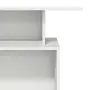 vidaXL Рецепционно бюро, бяло, 100x40x104 см, инженерно дърво, снимка 8