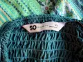 SO... Goods for Life изумрудено зелен летен гащеризон, XS, широк крачол, снимка 3