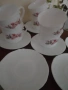 Сервиз 6 чаша и чинийки Arcopal Francee , снимка 4