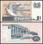 ❤️ ⭐ Сингапур 1976 1 долар UNC нова ⭐ ❤️, снимка 1