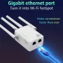 WiFi Extender Усилвател на сигнала до 465 кв.м и 42 устройства, WiFi Range Extender, снимка 3