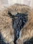 Дамско яке естествена кожа яка и качулка лисица размер L, снимка 2