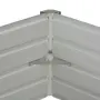 vidaXL Повдигната леха, антрацит, 129x129x45 см, поцинкована стомана, снимка 4