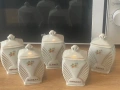 Ретро порцеланов комплект за подправки „Китка“ - Нови пазар (Винтидж), снимка 2