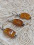 Сребърен комплект с кехлибар , снимка 6