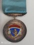 норвежки сребърен медал с емайл , снимка 1 - Антикварни и старинни предмети - 42142587