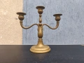 масивен месингов свещник 3ка , снимка 2