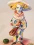 италианска порцеланова фигурка клоун Арлекин Gilde Cosaro, снимка 5