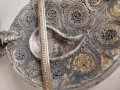 RRR Антикварни стари пафти сребро позлата филигран емайл изумруд 18 век, снимка 12