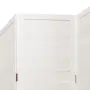 vidaXL Разделител за стая, 3 панела, ретро бял, дърво пауловния масив, снимка 6
