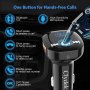 Bluetooth FM адаптер за кола Clydek V5.0/Hand-Free разговори/двойно USB/QC3.0 бързо зареждане/TF, снимка 6
