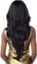 Дълга черна синтетична перука 75 см с Lace Front 13×4, снимка 5