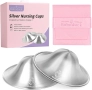 Оригинални сребърни чашки за кърмене, 925 сребърни протектори за зърна, снимка 1