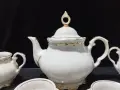 Стар български порцелан чаши за кафе чайник захарница латиера , снимка 3