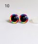 Цветни очички за амигуруми, плетени играчки, снимка 11