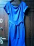 синя рокля с джобчета , снимка 3