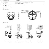 ULTRA HD Водоустойчива Метална Камера Hikvision DS-2CE76H0T-ITMFS 2.8мм 5MP EXIR IR 30M AoC Микрофон, снимка 4 - HD камери - 41502235