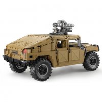 Конструктор Lego CADA Военен Джип Humvee 1:8 Моторизиран 3935ч. 53см, снимка 11 - Конструктори - 39375222