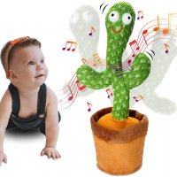 Интерактивна забавна играчка пеещ и танцуващ кактус, снимка 2 - Музикални играчки - 35820567