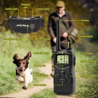 Електронен нашийник за куче , водоустойчив потопяем ,каишка с ток за дресиране, нов модел, команди, снимка 17 - За кучета - 33608670