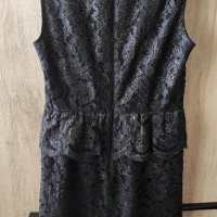 НАМАЛЕНА - DKNY нова рокля от дантела с пеплум в талията, снимка 14 - Рокли - 41084788