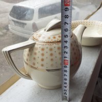 Английски порцелан чайник с купа маркировки, снимка 7 - Антикварни и старинни предмети - 35973042