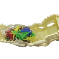 Комплект за игра, Динозаври в кутия череп, Пластмасови, Многоцветни, снимка 3 - Фигурки - 41531162