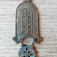 Стара брошка, бронзов накит и кутия за бижута , снимка 3 - Антикварни и старинни предмети - 41593993