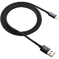 Зареждащ кабел CANYON CFI-3, Lightning USB Cable for Apple, 1М, Черен SS30236, снимка 1 - USB кабели - 40062821