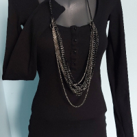 Маркова еластична блуза Pieces / унисайз , снимка 1 - Блузи с дълъг ръкав и пуловери - 44776207