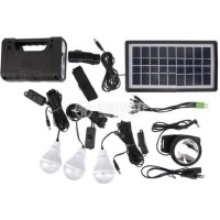 Мобилна соларна система за осветление JMK-8007, 9V, 3-7W, снимка 1 - Къмпинг осветление - 41208137