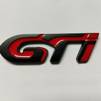 GTI емблема Black - Red, снимка 3 - Аксесоари и консумативи - 35723970