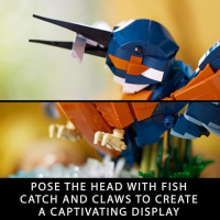 Ново LEGO Icons Kingfisher Bird Set - Идеален Декор за Дома и Офиса, снимка 3 - Други - 44582433