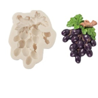 Голяма гроздова чепка грозде силиконов молд форма фондан шоколад гипс декор , снимка 1 - Форми - 44831349