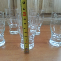 Ретро стъклени чаши чашки гравирани, снимка 2 - Антикварни и старинни предмети - 36241327