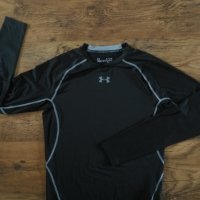 Under Armour HeatGear Long Sleeve Compression Shirt - страхотна мъжка блуза НОВА БЕЗ ЕТИКЕТИ, снимка 6 - Блузи - 39886627