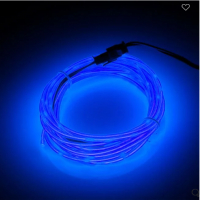 Декоративна Неонова синя LED лента, 3м, снимка 3 - Декорация за дома - 36282657