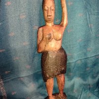 скулптура ръчно направена от Африка, снимка 1 - Антикварни и старинни предмети - 42143939